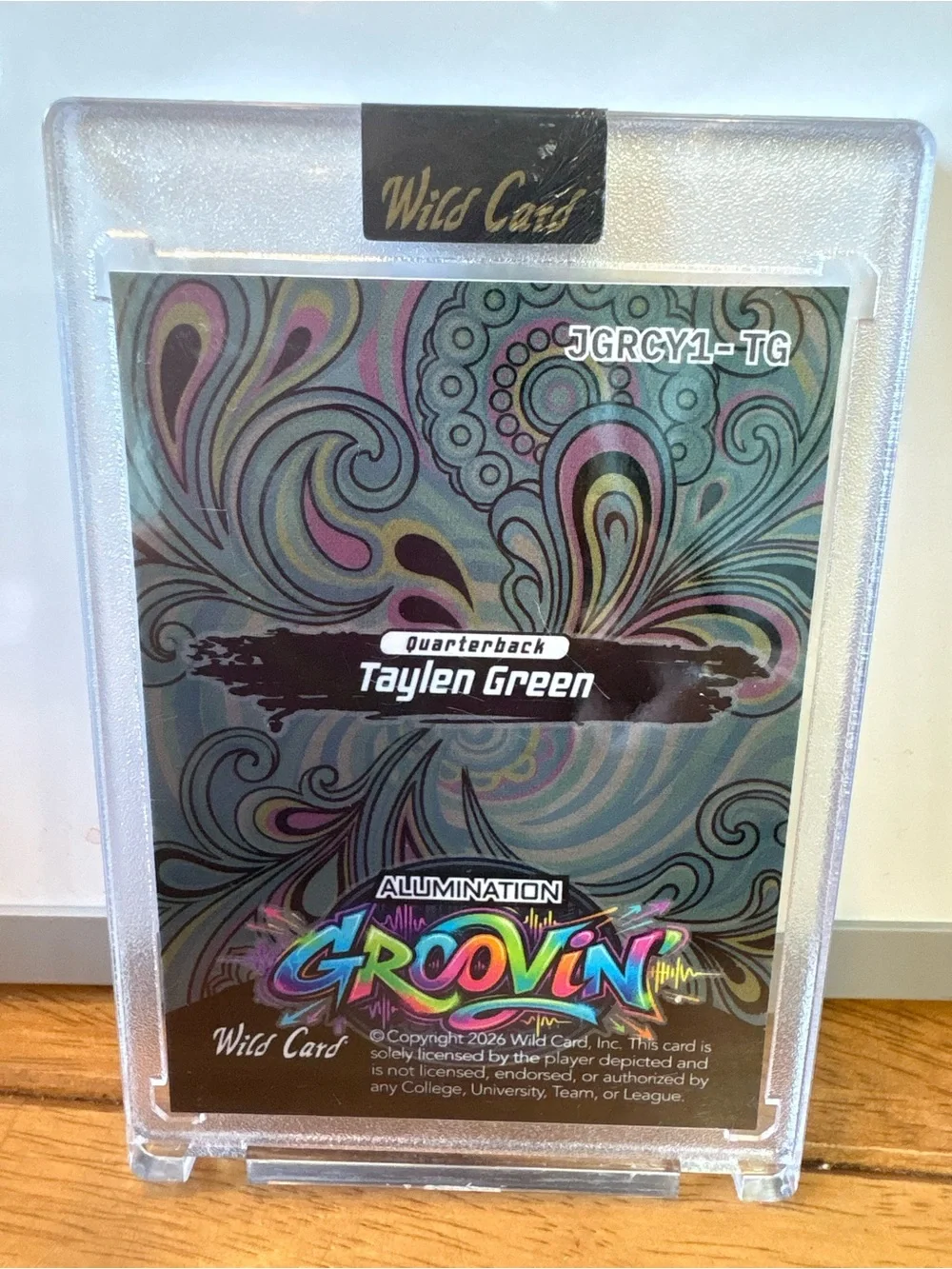 Wild Card Groovin' Taylen Green Football Card - Multicolor